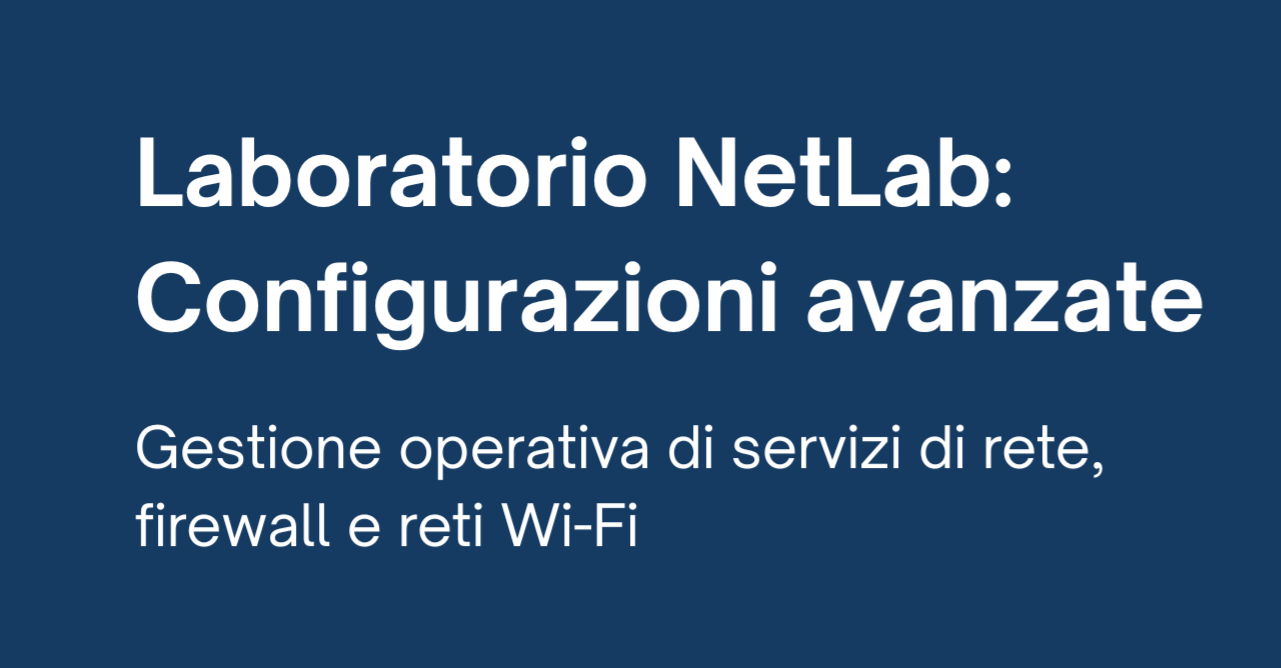 NetLab - Quarto Anno